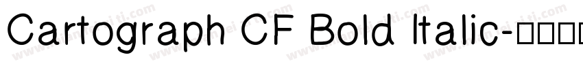 Cartograph CF Bold Italic字体转换
